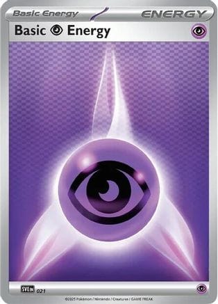 'Pokemon - 'Basic Psychic Energy 021  - Reverse Holofoil SVE Scarlet & Violet Energies - Common
