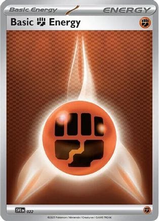 'Pokemon - 'Basic Fighting Energy 022  SVE Scarlet & Violet Energies - Common