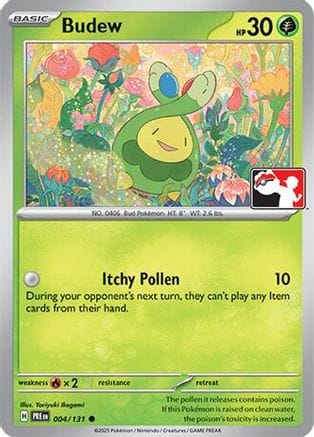 'Pokemon - 'Budew 004  Prize Pack Series Cards - Common