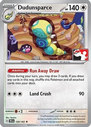 'Pokemon - 'Dudunsparce 129  - Holofoil Prize Pack Series Cards - Rare