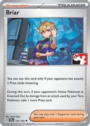 'Pokemon - 'Briar 132/142  - Holofoil Prize Pack Series Cards - Uncommon