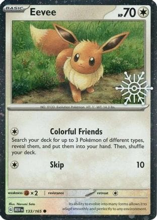 'Pokemon - 'Eevee (Holiday Calendar) 133  - Holofoil Miscellaneous Cards & Products - Common