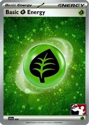 'Pokemon - 'Basic Grass Energy 009  - Holofoil Prize Pack Series Cards - Common
