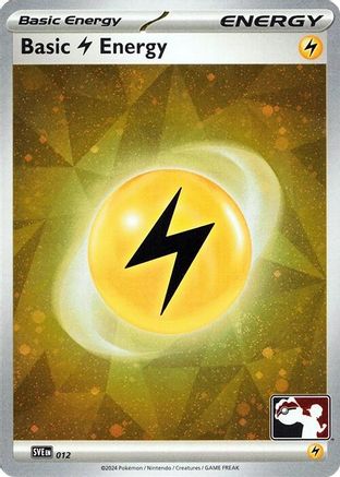 'Pokemon - 'Basic Lightning Energy 012  - Holofoil Prize Pack Series Cards - Common