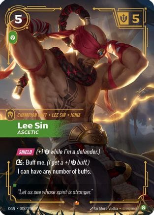 Lee Sin - Ascetic (078/298) - Origins Foil