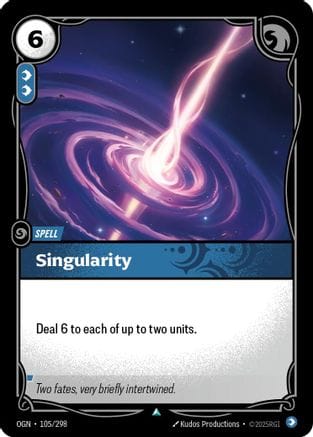 TQ One Interactive Singularity アナログ盤　レア Singularity (105/298) - Origins Foil – Minted TCG