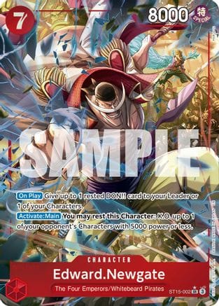 Edward.Newgate - ST15-002 (Alternate Art) (ST15-002) - Premium Booster -The Best- Vol. 2 Foil