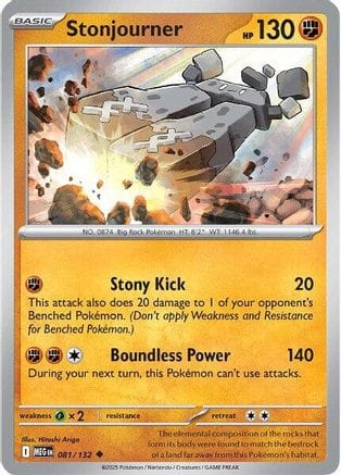 'Pokemon - 'Stonjourner 081/132  ME01 Mega Evolution - Uncommon