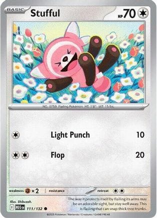 'Pokemon - 'Stufful 111/132  ME01 Mega Evolution - Common
