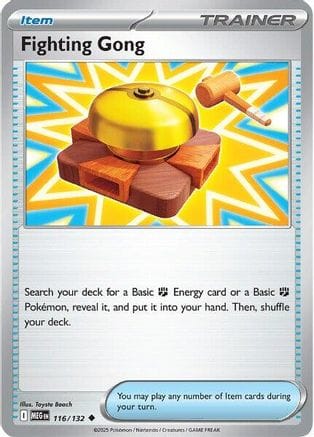 'Pokemon - 'Fighting Gong 116/132  ME01 Mega Evolution - Uncommon