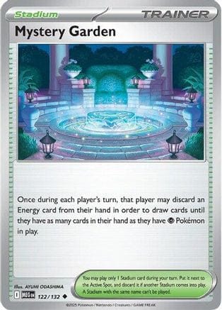 'Pokemon - 'Mystery Garden 122/132  ME01 Mega Evolution - Uncommon