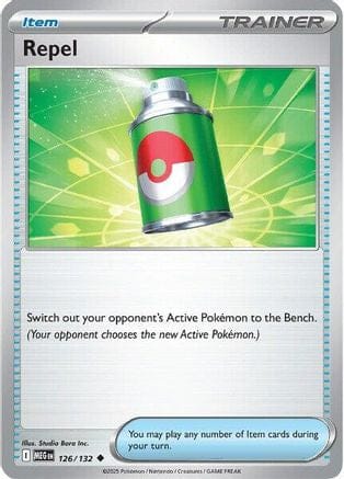 'Pokemon - 'Repel 126/132  ME01 Mega Evolution - Uncommon