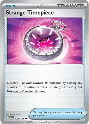 'Pokemon - 'Strange Timepiece 128/132  ME01 Mega Evolution - Uncommon