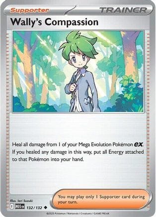 'Pokemon - 'Wally's Compassion 132/132  - Reverse Holofoil ME01 Mega Evolution - Uncommon