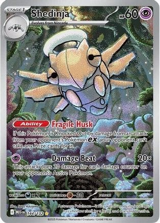 'Pokemon - 'Shedinja 144/132  - Holofoil ME01 Mega Evolution - Illustration Rare