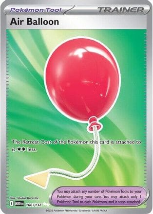 'Pokemon - 'Air Balloon 166/132  - Holofoil ME01 Mega Evolution - Ultra Rare
