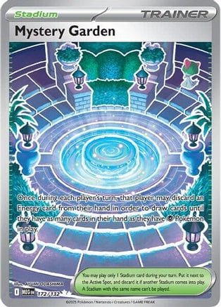 'Pokemon - 'Mystery Garden 172/132  - Holofoil ME01 Mega Evolution - Ultra Rare