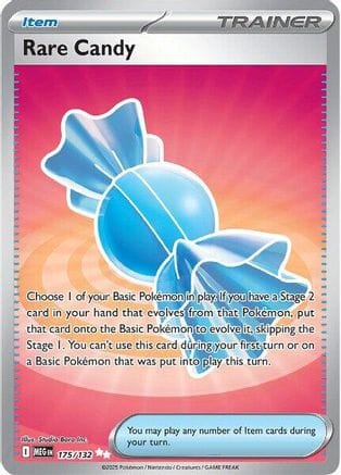 'Pokemon - 'Rare Candy 175/132  - Holofoil ME01 Mega Evolution - Ultra Rare