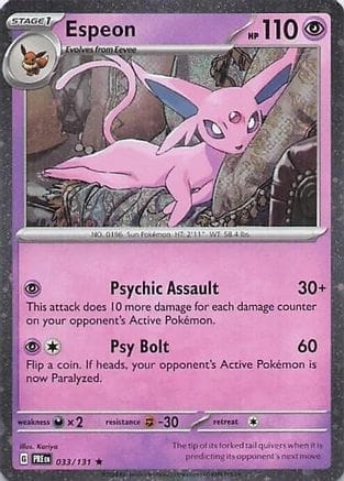 'Pokemon - 'Espeon 033/131  - Holofoil Miscellaneous Cards & Products - Rare