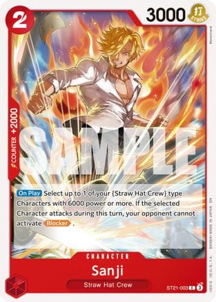 Sanji - ST21-003 (Reprint) (ST21-003) - Premium Booster -The Best- Vol. 2