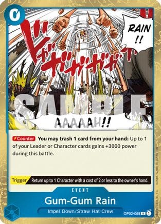 Gum-Gum Rain (Reprint) (OP02-068) - Premium Booster -The Best- Vol. 2 Foil