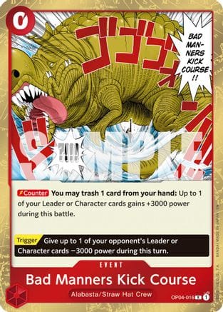 Bad Manners Kick Course (Reprint) (OP04-016) - Premium Booster -The Best- Vol. 2 Foil