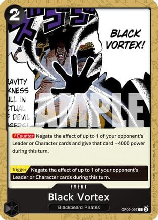 Black Vortex (Reprint) (OP09-097) - Premium Booster -The Best- Vol. 2
