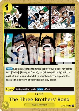 The Three Brothers' Bond (Reprint) (ST13-019) - Premium Booster -The Best- Vol. 2