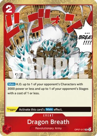 Dragon Breath (Pirate Foil) (OP07-017) - Premium Booster -The Best- Vol. 2 Foil
