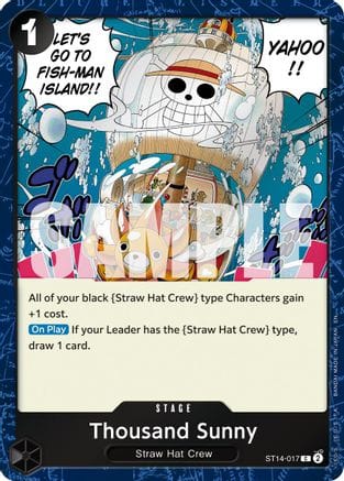 Thousand Sunny (Pirate Foil) (ST14-017) - Premium Booster -The Best- Vol. 2 Foil