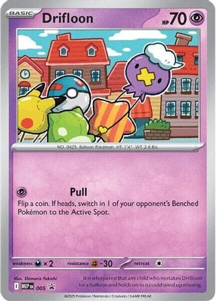 'Pokemon - 'Drifloon 005  - Holofoil ME Mega Evolution Promo - Promo