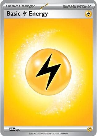 'Pokemon - 'Basic Lightning Energy 004  - Reverse Holofoil MEE Mega Evolution Energies - Common