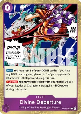 Divine Departure (OP13-076) - Carrying On His Will Foil