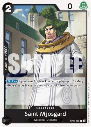Saint Mjosgard (OP13-092) - Carrying On His Will
