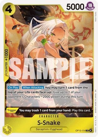 S-Snake (OP13-114) - Carrying On His Will Foil