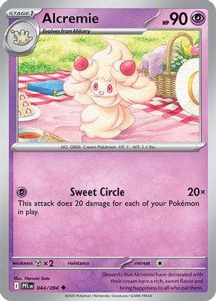 'Pokemon - 'Alcremie 044  ME02 Phantasmal Flames - Uncommon