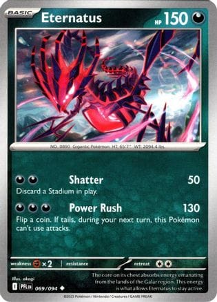 'Pokemon - 'Eternatus 069  - Reverse Holofoil ME02 Phantasmal Flames - Uncommon