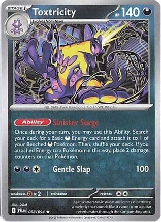 'Pokemon - 'Toxtricity 068  ME02 Phantasmal Flames - Rare