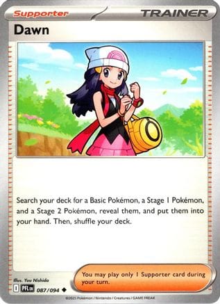 'Pokemon - 'Dawn 087  - Reverse Holofoil ME02 Phantasmal Flames - Uncommon