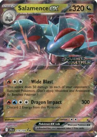 'Pokemon - 'Salamence ex 114/159  - Holofoil Miscellaneous Cards & Products - Double Rare