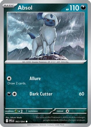 'Pokemon - 'Absol 063  ME02 Phantasmal Flames - Common