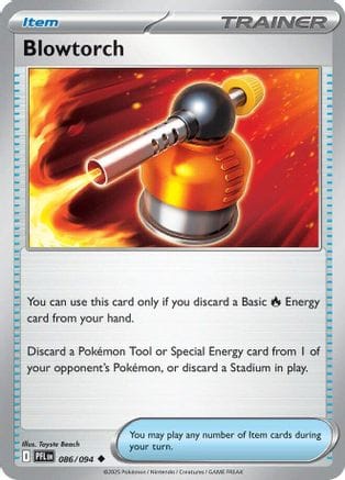 'Pokemon - 'Blowtorch 086/094  - Reverse Holofoil ME02 Phantasmal Flames - Uncommon