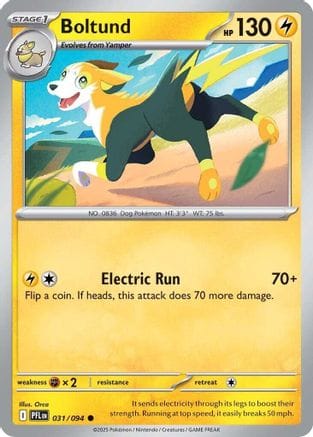 'Pokemon - 'Boltund 031  ME02 Phantasmal Flames - Common