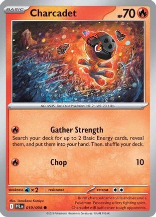 'Pokemon - 'Charcadet 019  ME02 Phantasmal Flames - Common