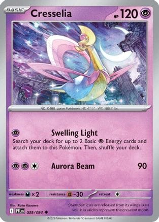 'Pokemon - 'Cresselia 039  ME02 Phantasmal Flames - Uncommon