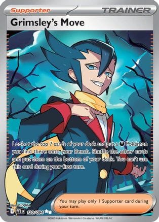 'Pokemon - 'Grimsley's Move 120/094  - Holofoil ME02 Phantasmal Flames - Ultra Rare
