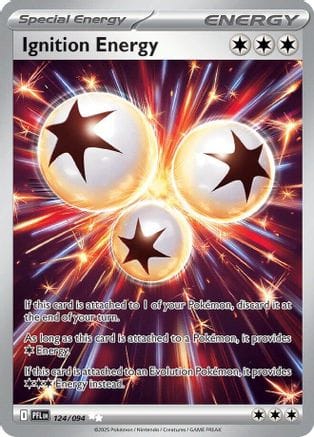 'Pokemon - 'Ignition Energy 124  - Holofoil ME02 Phantasmal Flames - Ultra Rare