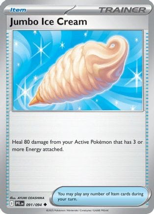 'Pokemon - 'Jumbo Ice Cream 091  ME02 Phantasmal Flames - Uncommon