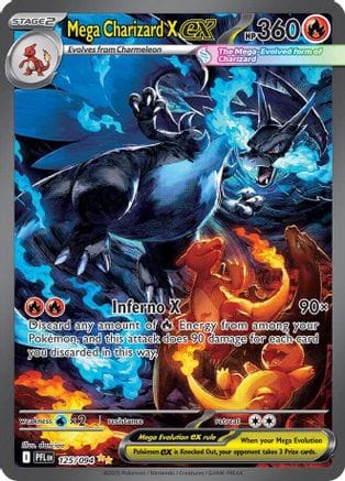 'Pokemon - 'Mega Charizard X ex 125/094  - Holofoil ME02 Phantasmal Flames - Special Illustration Rare
