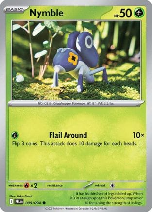 'Pokemon - 'Nymble 009/094  ME02 Phantasmal Flames - Common